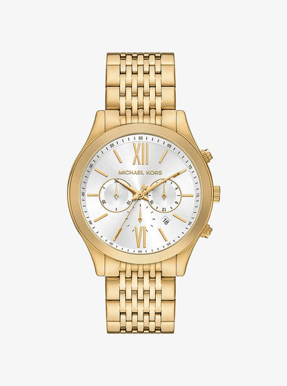 Oversized Aspyn Gold-Tone Watch Gold Gold