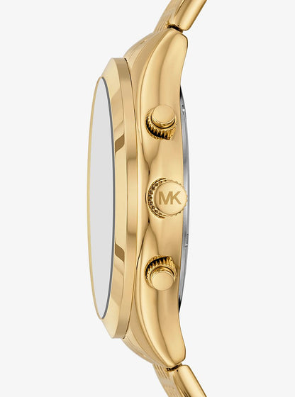 Oversized Aspyn Gold-Tone Watch Gold Gold
