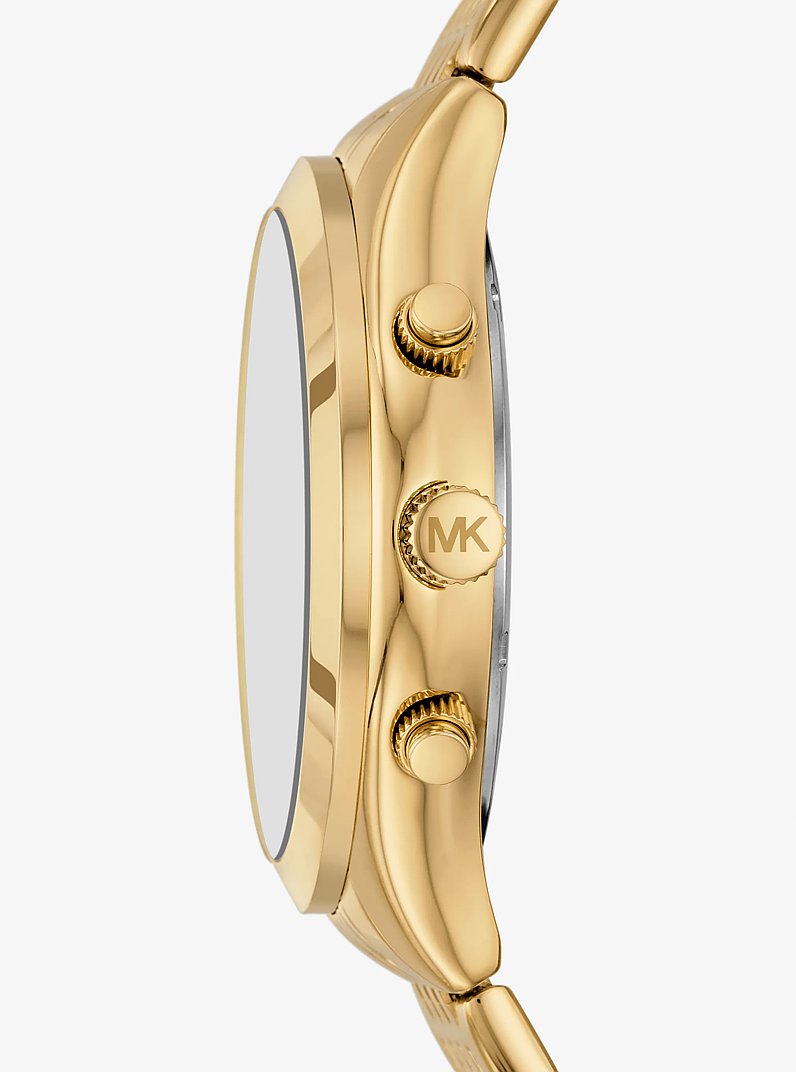 Oversized Aspyn Gold-Tone Watch Gold Gold