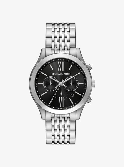 Oversized Aspyn Silver-Tone Watch Silver Silver