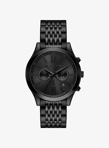 Oversized Aspyn Black-Tone Watch Black Black
