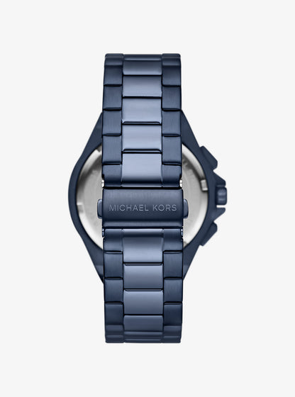 Oversized Lennox Blue-Tone Watch Navy Navy