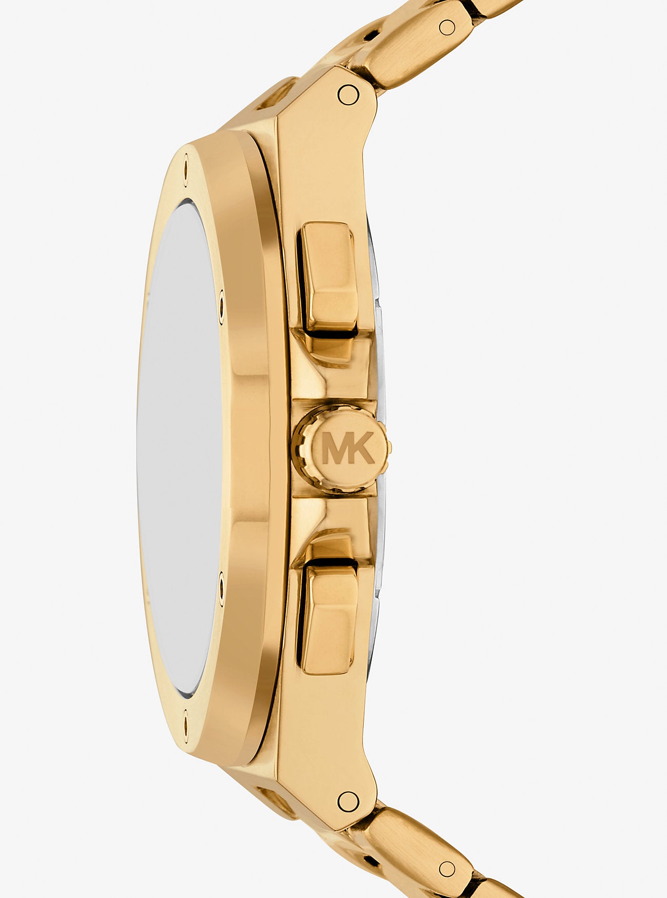Oversized Lennox Gold-Tone Watch Gold Gold