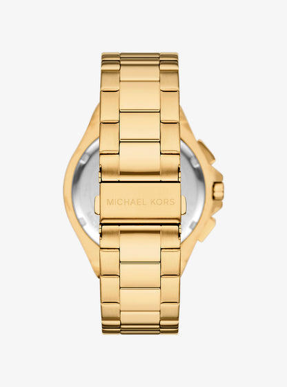 Oversized Lennox Gold-Tone Watch Gold Gold