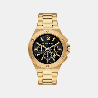 Michael Kors Lennox Men Quartz Black Dial Chronograph Stainless Steel Watch Mko1236