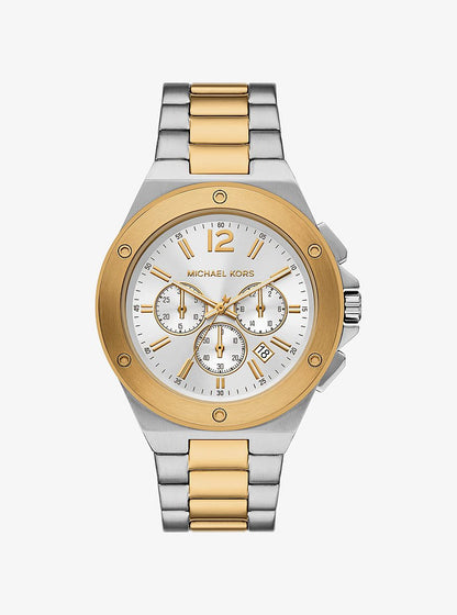 Oversized Lennox Two-Tone Watch Two Tone Two Tone