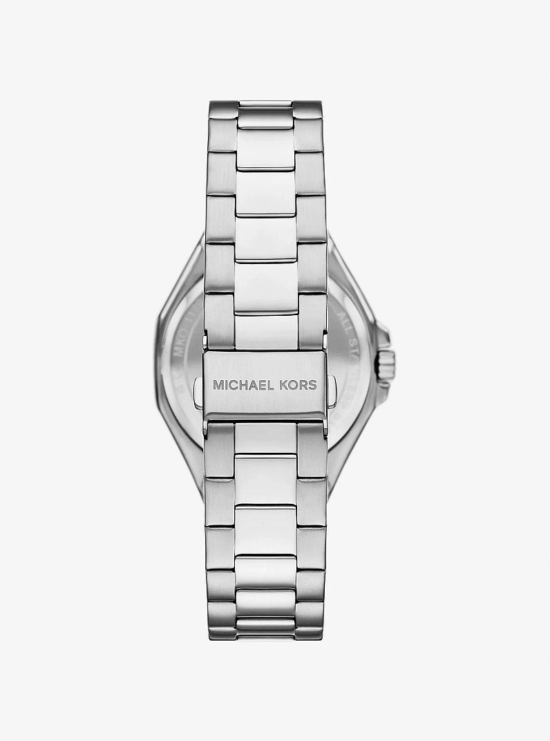 Oversized Callum Pave Silver-Tone Watch Silver Silver