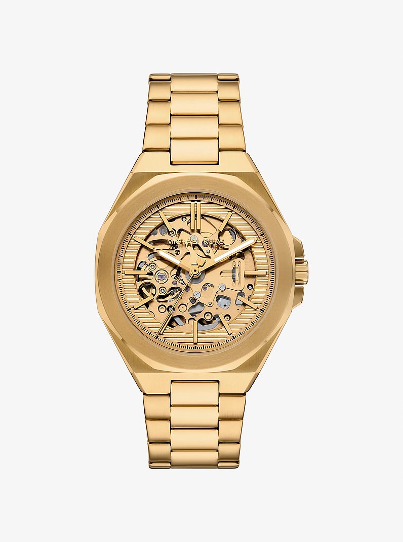 Oversized Callum Gold-Tone Watch Gold Gold
