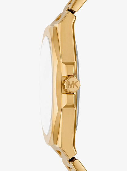 Oversized Callum Gold-Tone Watch Gold Gold