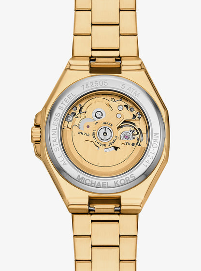 Oversized Callum Gold-Tone Watch Gold Gold