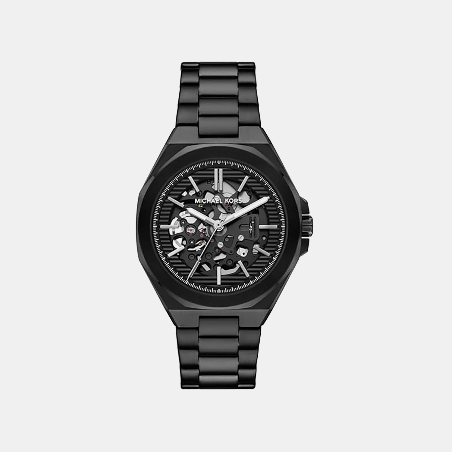 Michael Kors Callum Men Automatic Black Dial Analog Stainless Steel Watch Mko1242