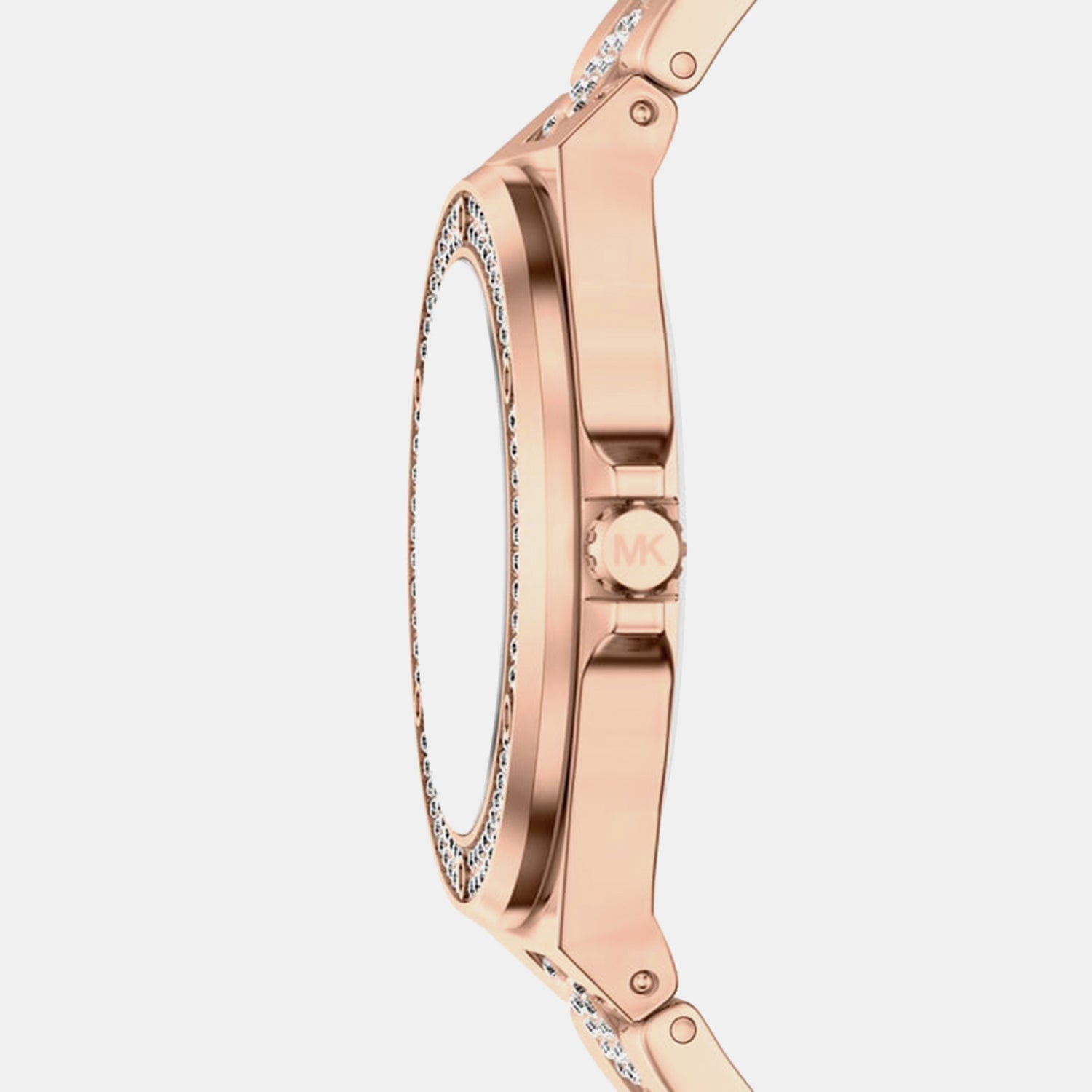 Michael Kors Lennox Women Quartz Rose Gold Dial Analog Stainless Steel Watch Mko1247