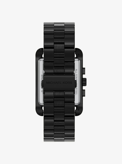 Oversized Monroe Black-Tone Watch Black Black