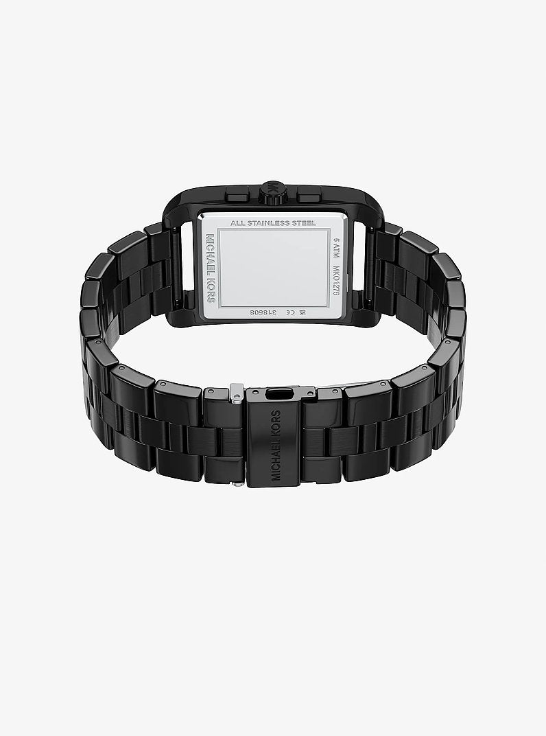 Oversized Monroe Black-Tone Watch Black Black