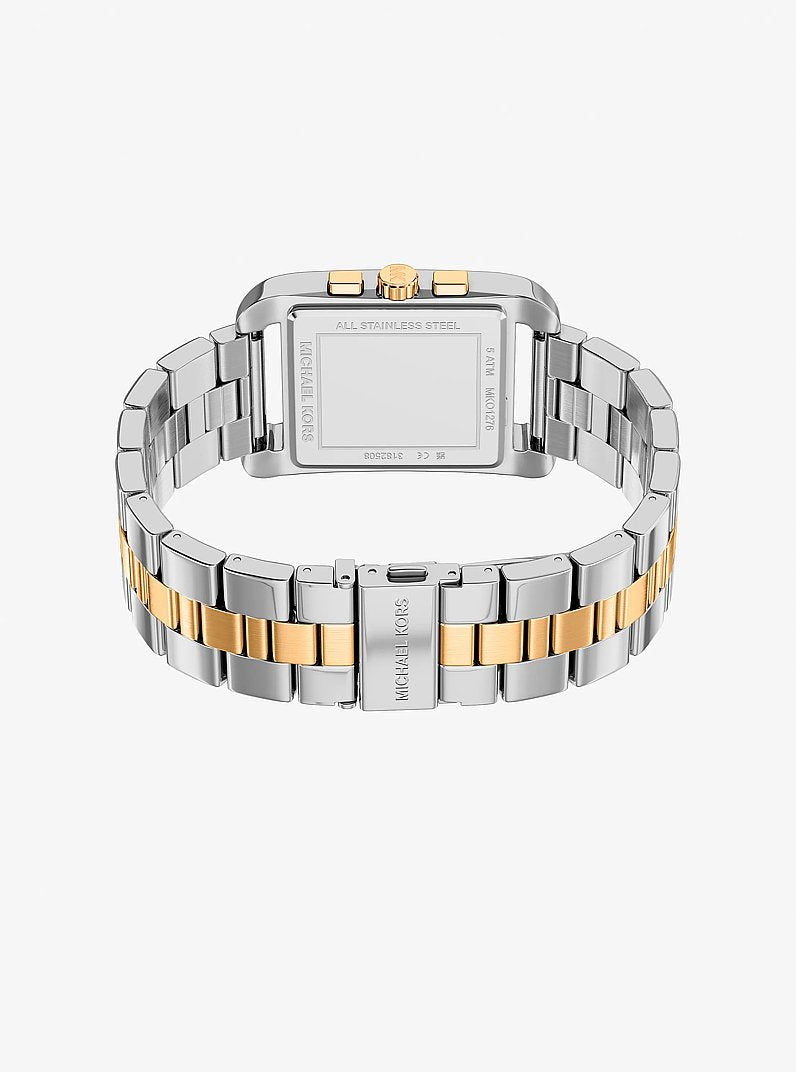 Oversized Monroe Two-Tone Watch Two Tone Two Tone