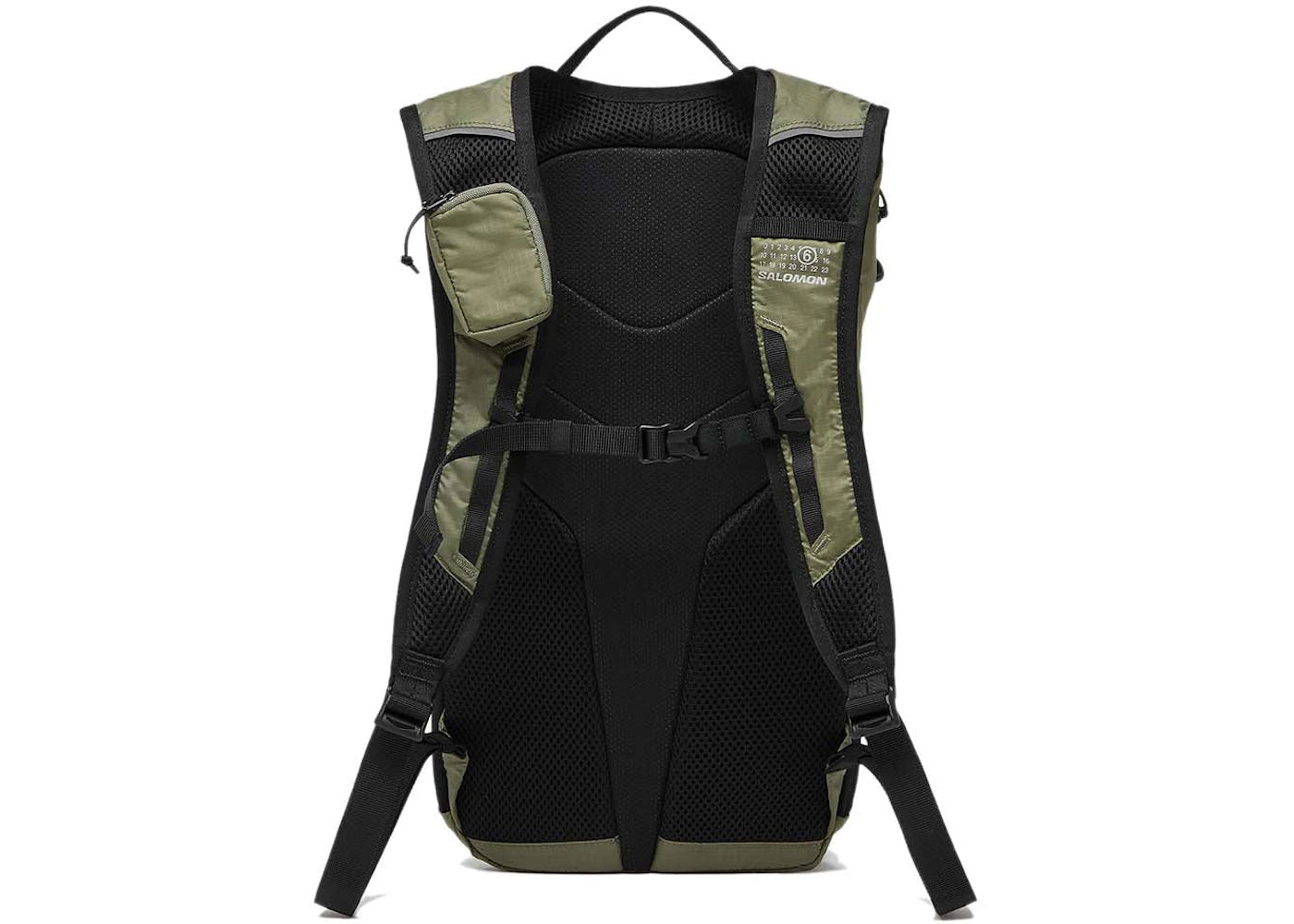 mm6 x salomon numeric nylon backpack green 