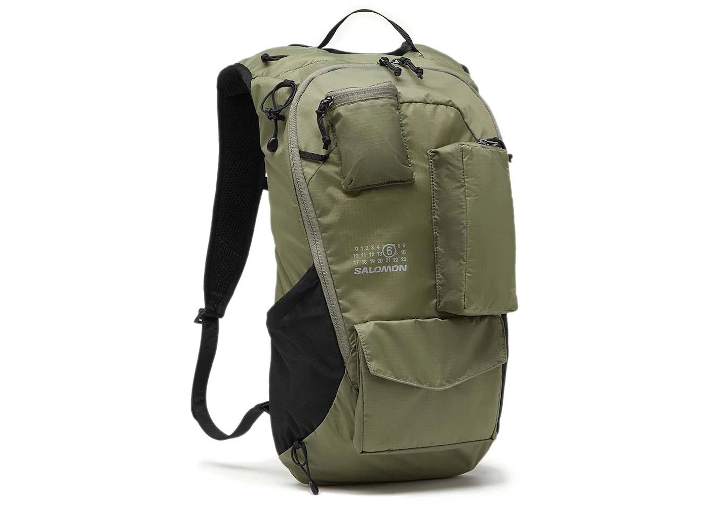 mm6 x salomon numeric nylon backpack green 