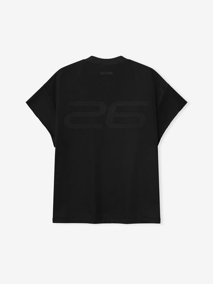 Essentials Satin Fleece 90S Muscle Tee Vintage Black