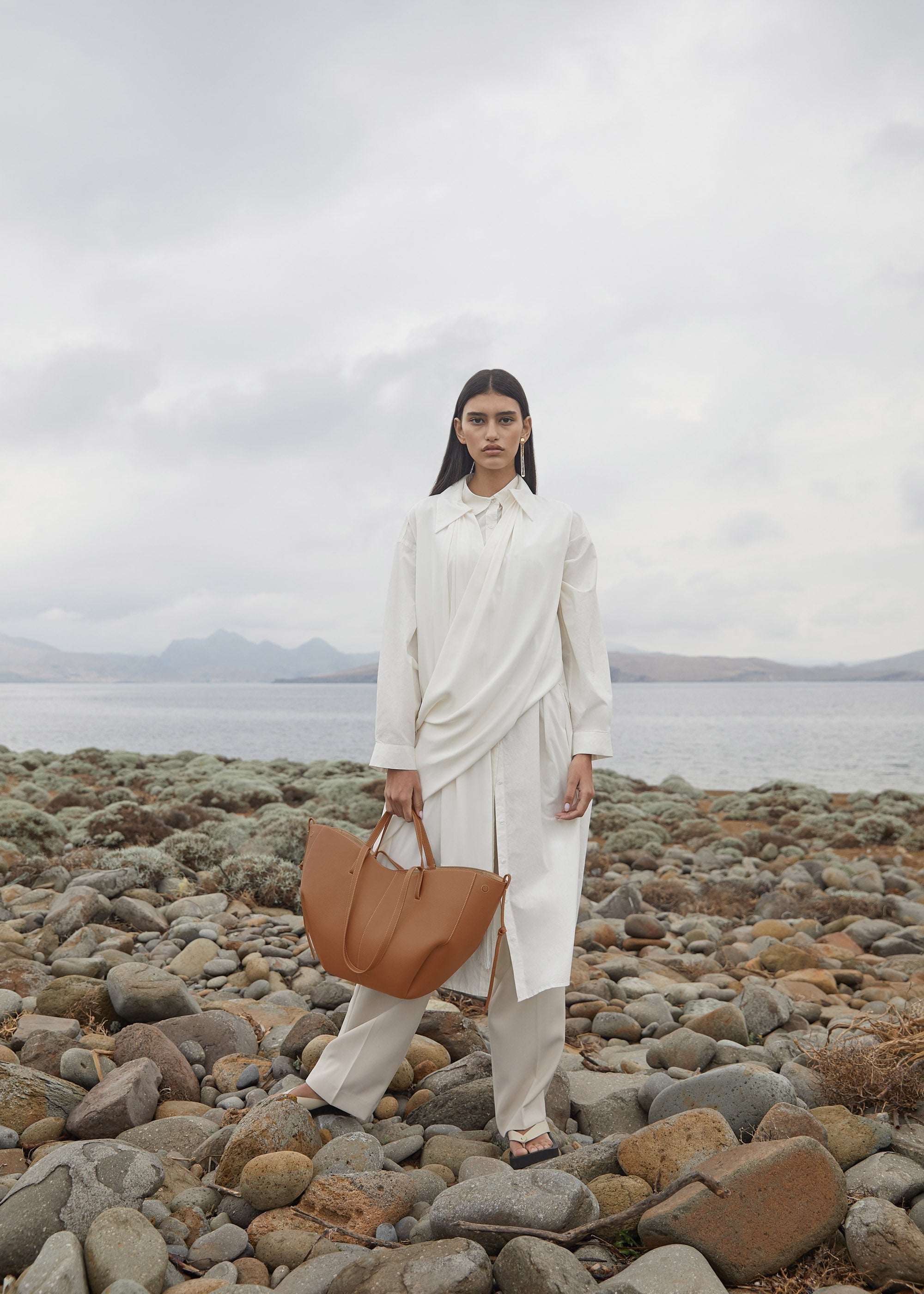 Polene Cyme Textured Camel