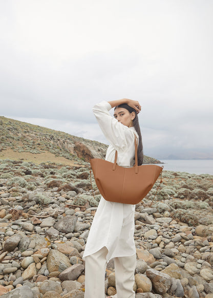 Polene Cyme Textured Camel