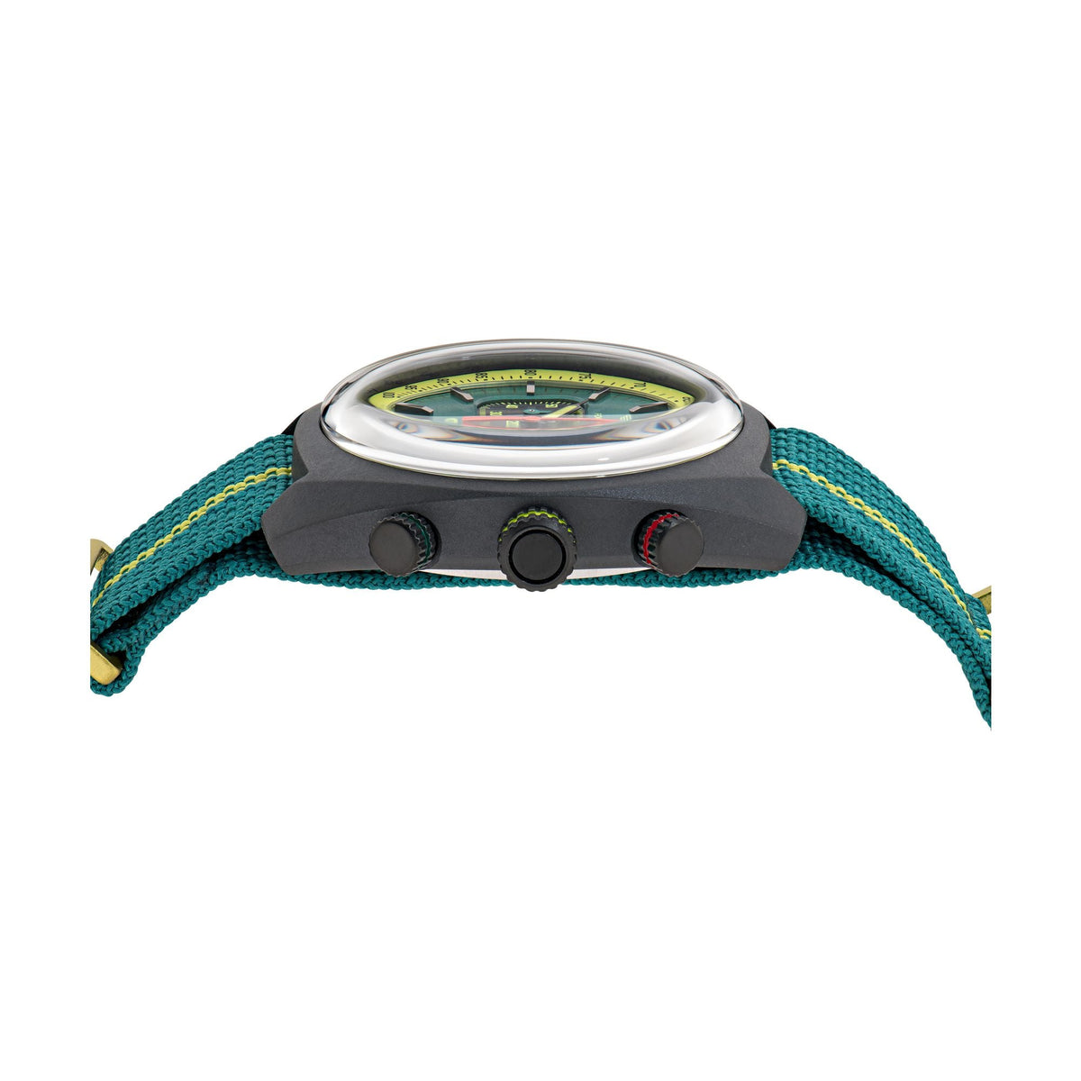Aston Martin Green Round Dial Analog Men's Watch MTFD1F50143