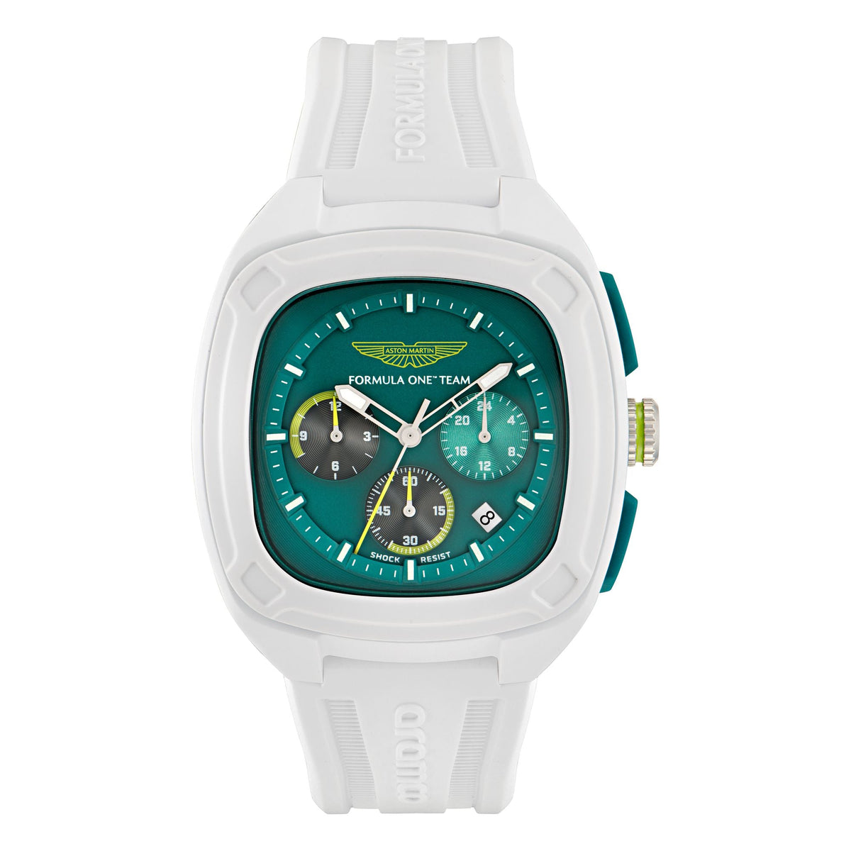 Aston Martin Green Square Dial Analog Men's Watch MTFO1F50243