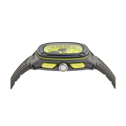 Aston Martin Yellow Square Dial Analog Men's Watch MTFO1F50443