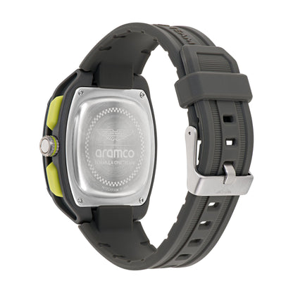 Aston Martin Yellow Square Dial Analog Men's Watch MTFO1F50443