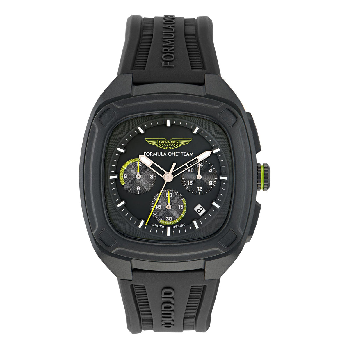 Aston Martin Black Square Dial Analog Men's Watch MTFO1F50543