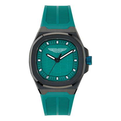Aston Martin Green Square Dial Analog Men's Watch MTIG1F5013E