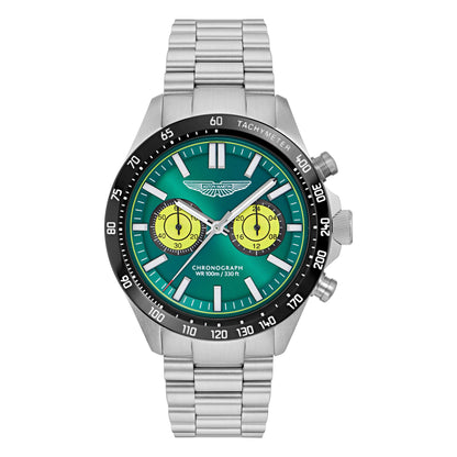 Aston Martin Green Round Dial Analog Men's Watch MTIS1F5023E