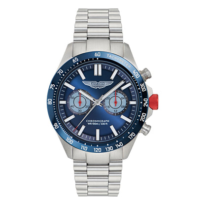 Aston Martin Blue Round Dial Analog Men's Watch MTIS1F5033E