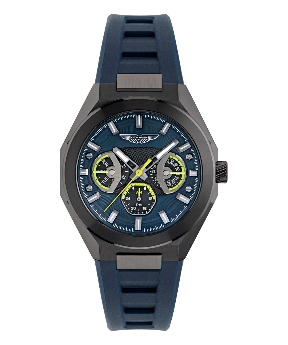 Aston Martin Blue Octogonal Dial Analog Men's Watch MTRI1F5013E