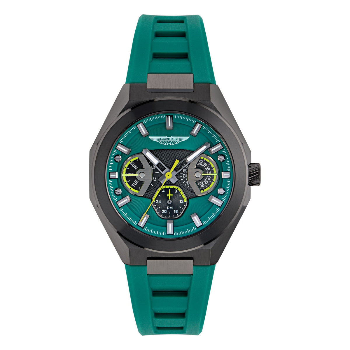 Aston Martin Green Octogonal Dial Analog Men's Watch MTRI1F5033E