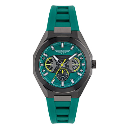 Aston Martin Green Octogonal Dial Analog Men's Watch MTRI1F5033E