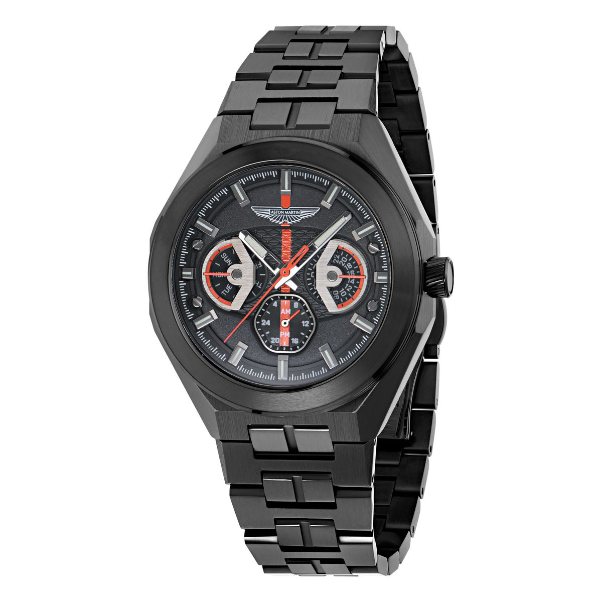 Aston Martin Round 42mm Black Dial Analog Men Watch - MTRI2S6053E
