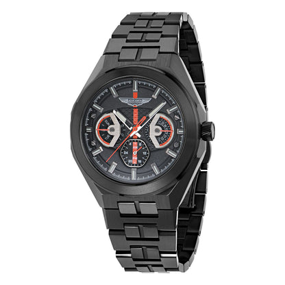 Aston Martin Round 42mm Black Dial Analog Men Watch - MTRI2S6053E