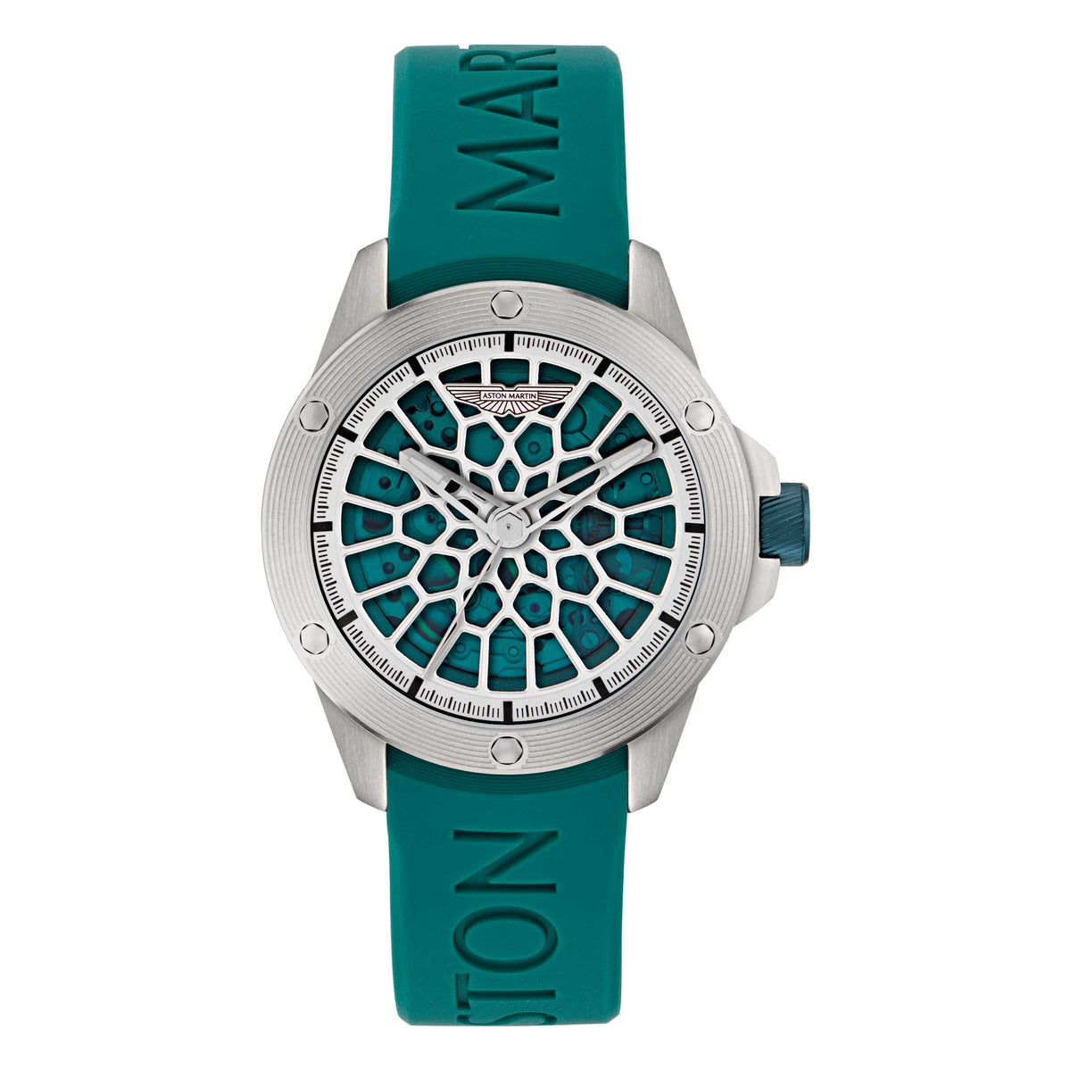 Aston Martin Podium Green Round Dial Mechanical Automatic Men's Watch MTRR1F5013E