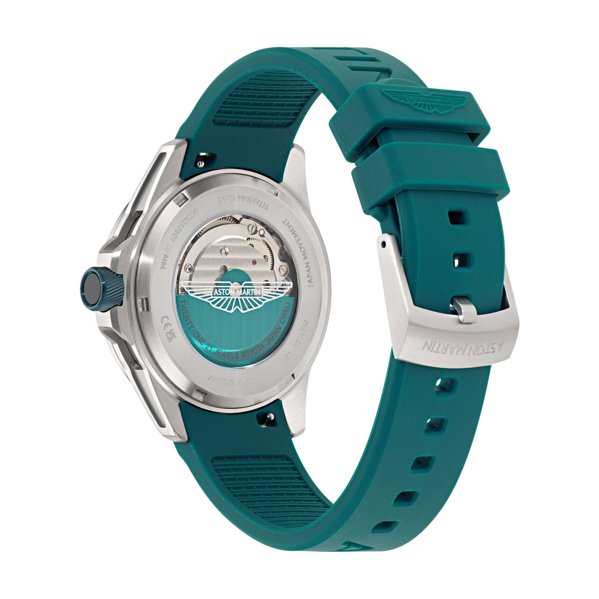 Aston Martin Podium Green Round Dial Mechanical Automatic Men's Watch MTRR1F5013E