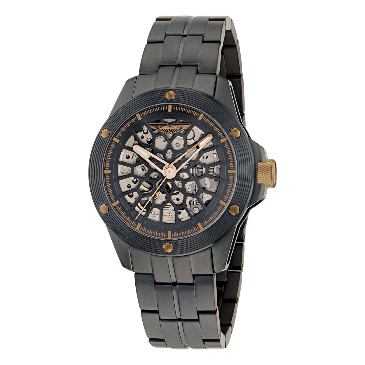 Aston Martin Black Round Dial Mechanical Automatic Men's Watch MTRR1F5033E