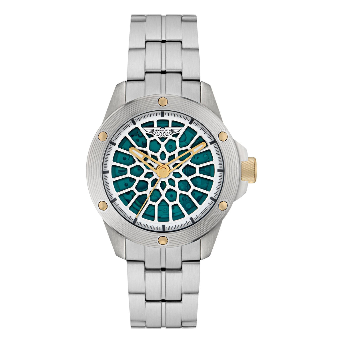 Aston Martin Green Round Dial Mechanical Automatic Men's Watch MTRR1F5053E