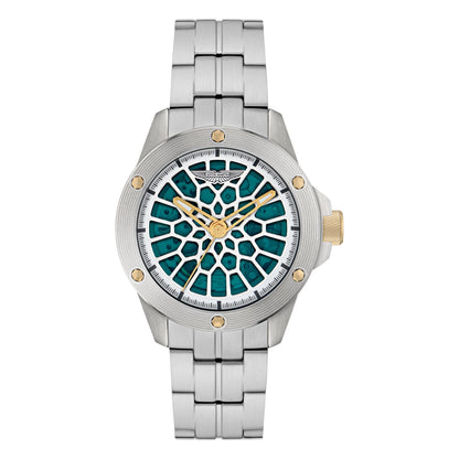 Aston Martin Green Round Dial Mechanical Automatic Men's Watch MTRR1F5053E