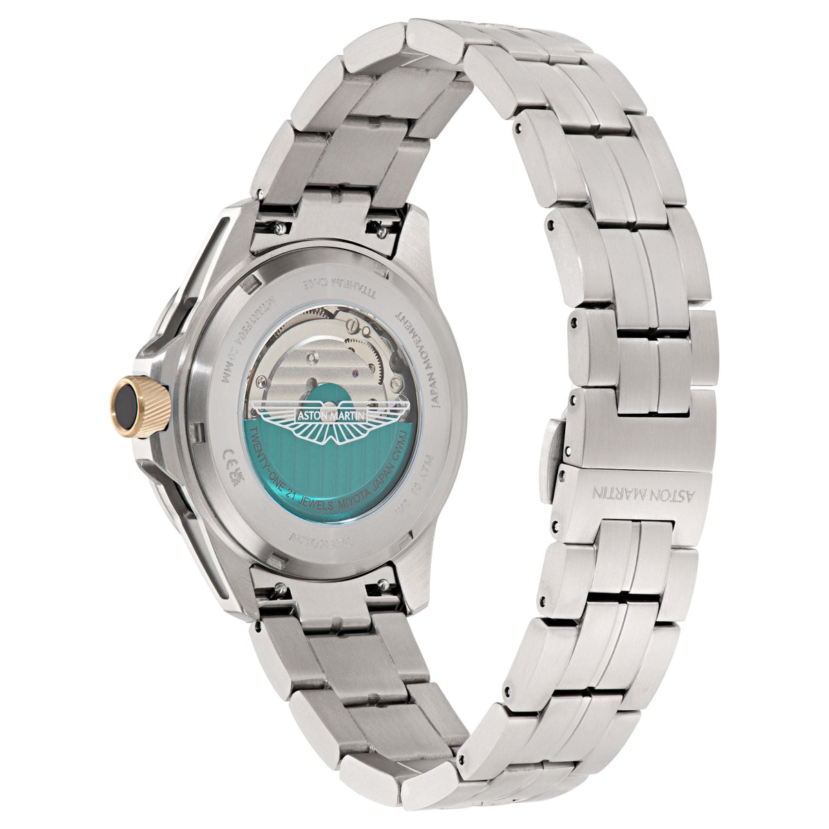 Aston Martin Green Round Dial Mechanical Automatic Men's Watch MTRR1F5053E