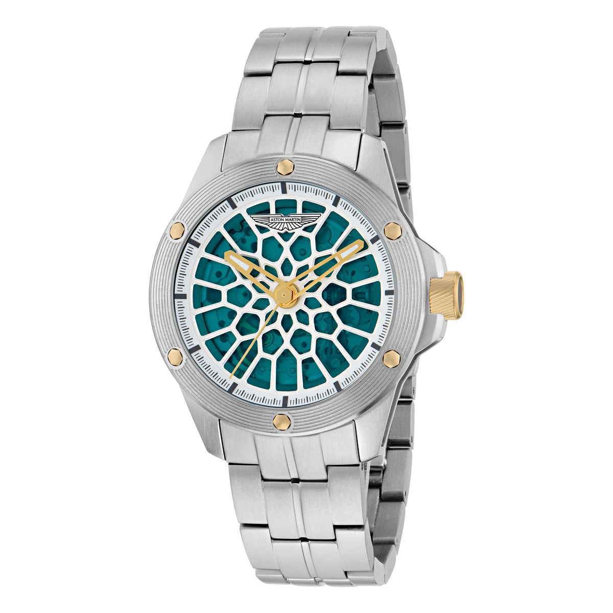 Aston Martin Green Round Dial Mechanical Automatic Men's Watch MTRR1F5053E