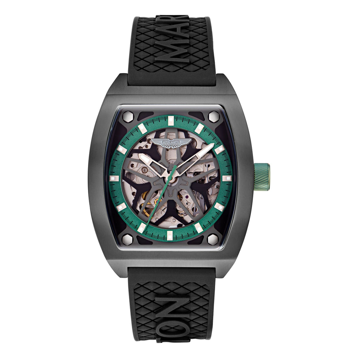 Aston Martin Green Tonneau Dial Mechanical Automatic Men's Watch MTRT1F5023E