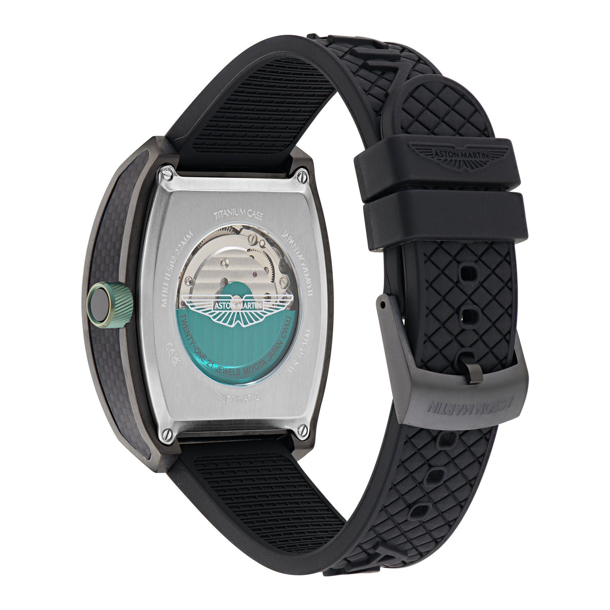 Aston Martin Green Tonneau Dial Mechanical Automatic Men's Watch MTRT1F5023E