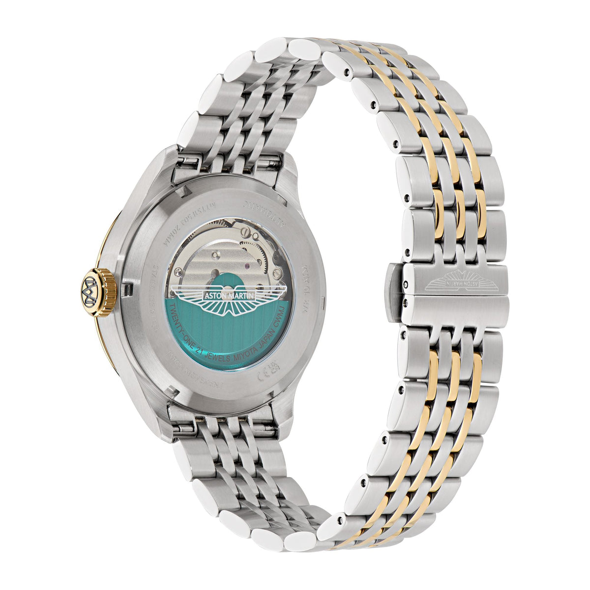 Aston Martin Silver Round Dial Automatic Men's Watch MTTS1F5033E
