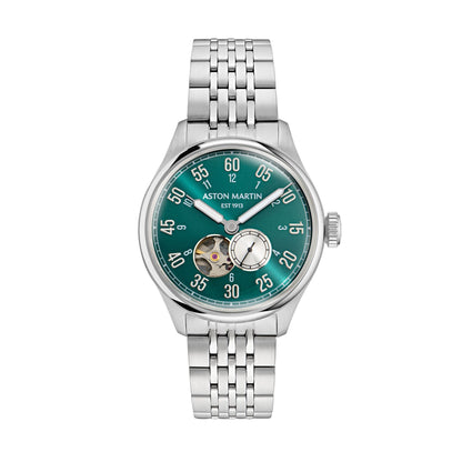 Aston Martin Green Round Dial Automatic Men's Watch MTTS1F5043E