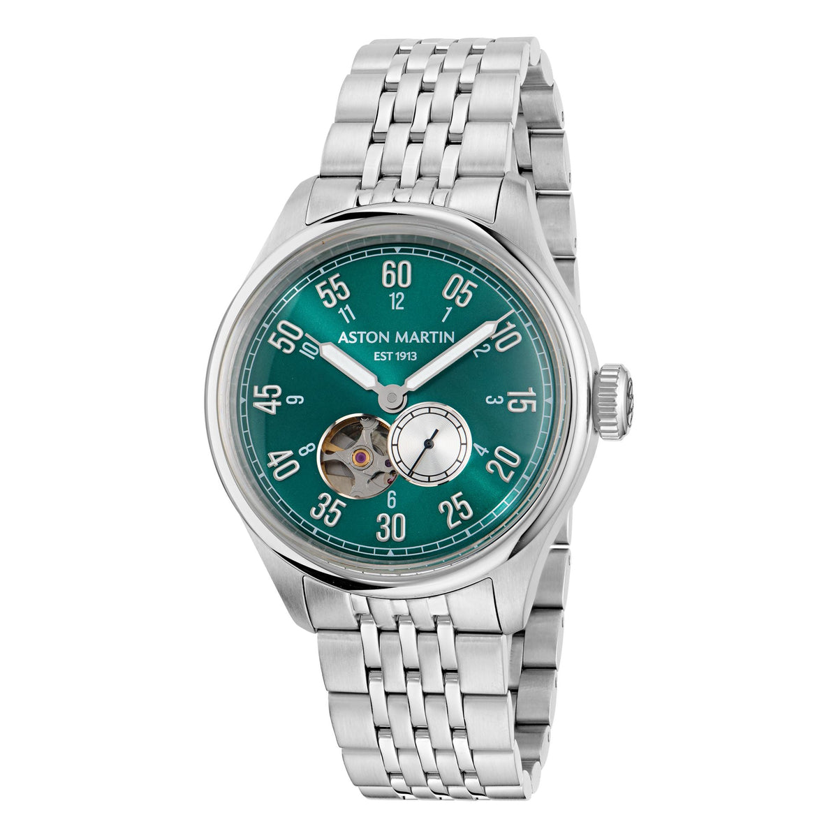 Aston Martin Green Round Dial Automatic Men's Watch MTTS1F5043E