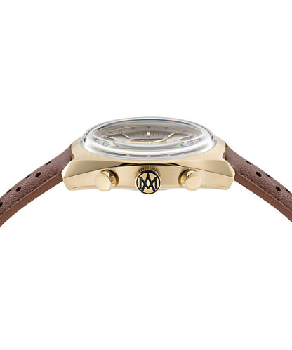 Aston Martin Champagne Round Dial Analog Men's Watch MTTS2F5023E